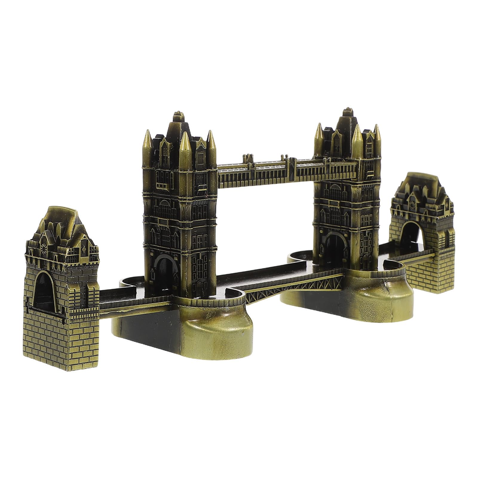Torre del Puente de Londres Alasum figura decorativa de aleación de zinc café para casa