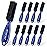 NICEMOVIC 10 Pcs Barber Clipper Cleaning Brush Set, Mini Duster, Nylon Manicure Brush, Hair Styling Tool (Blue)