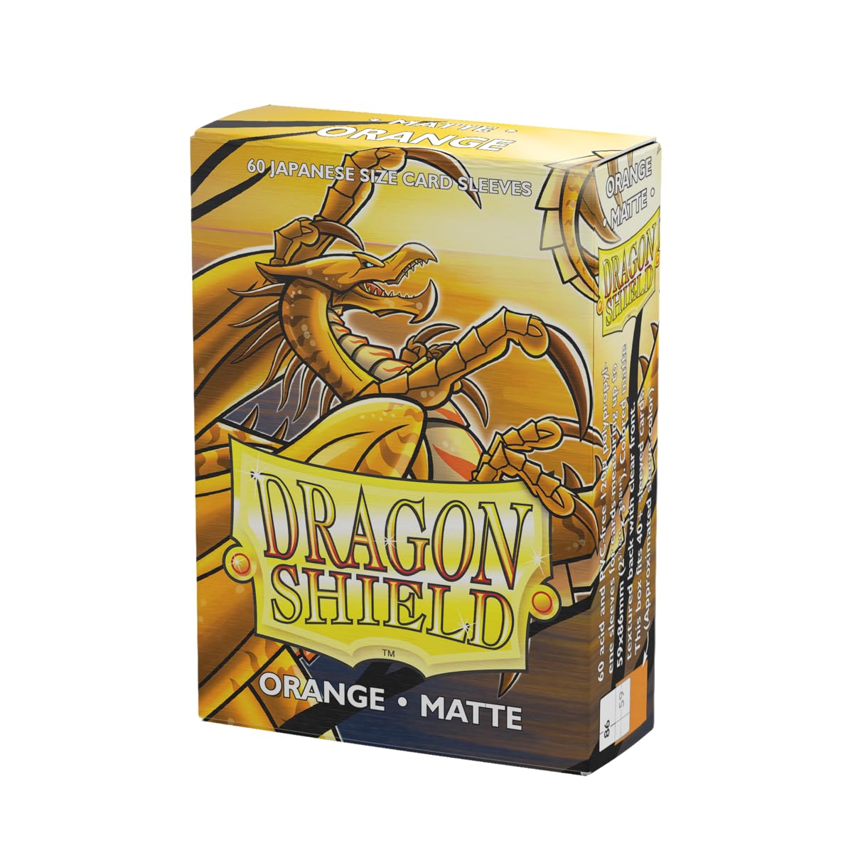 Arcane Tinmen ApS ART11113 Dragon Shield Japanese Card Game, Matte Orange (60 cards)