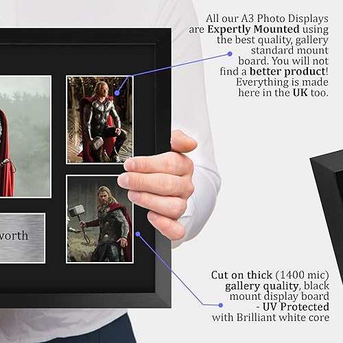 Vista 11 de HWC Trading Chris Hemsworth USL - Autógrafo impreso firmado por Thor The Avengers, foto impresa, tamaño carta de EE. UU