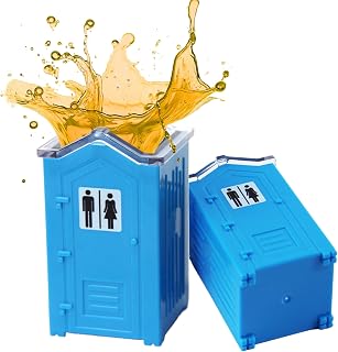 Porta Potty Shot Glasses-Funny Shot Glasses White Elephant Gift for Adults Yankee Gag Gifts for Men 2.8oz Acrylic Display-Worthy Top Choice Novelty Hilarious Christmas Santa Stocking Stuffers