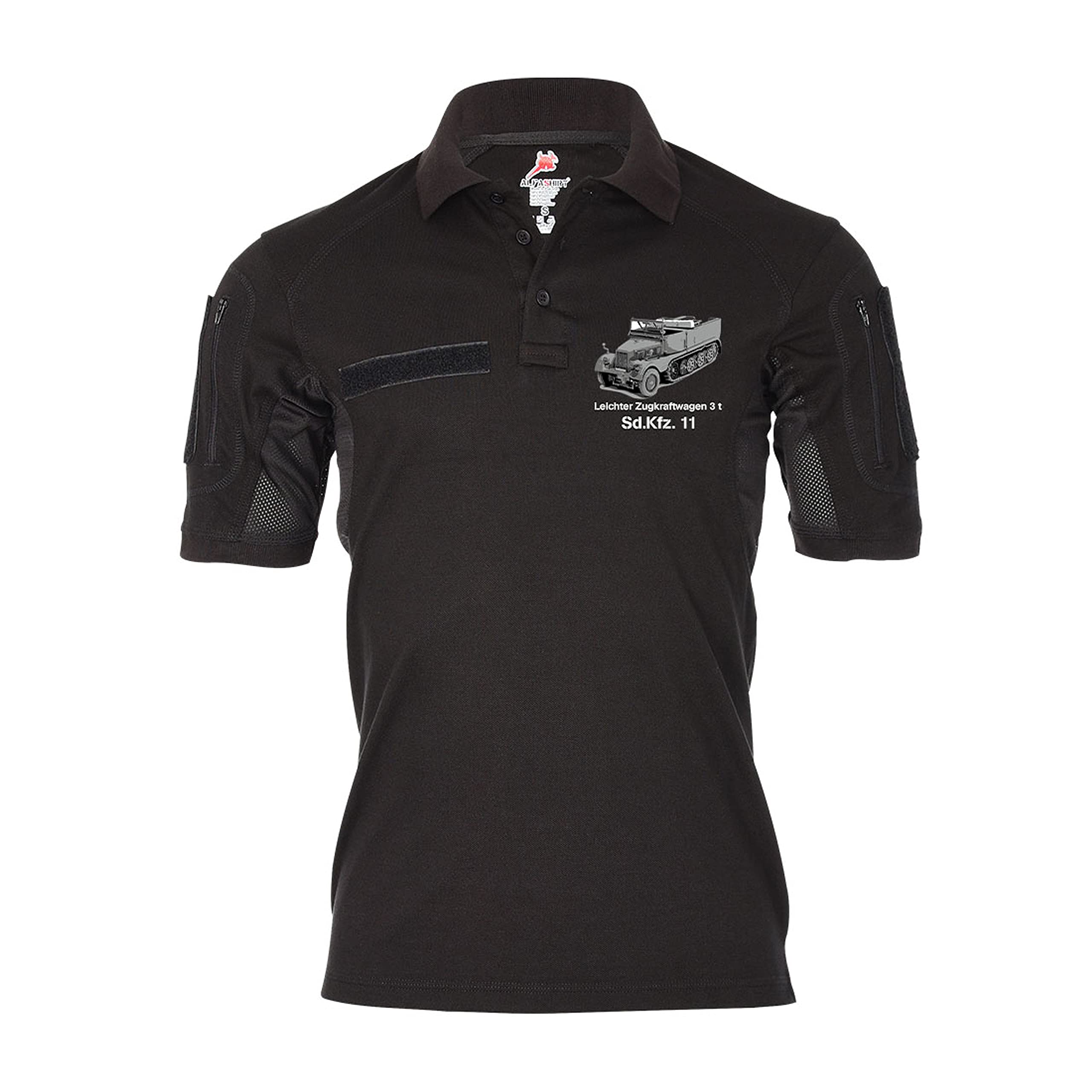 T-shirt Tactical Polo Sd Automobile 11 - 3 t - Pour véhicule à demi-chaîne - #37864, Noir , XXXL