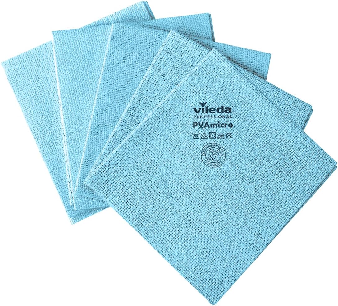 Microfibre cloth PVA Micro,Blue,5 pcs,Streak-Free