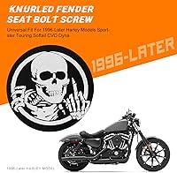 Vista 6 de Kit de tornillos y tuercas de acero inoxidable para guardabarros trasero de 1/4 "-20 roscas de montaje rápido compatible con Harley Touring Softail