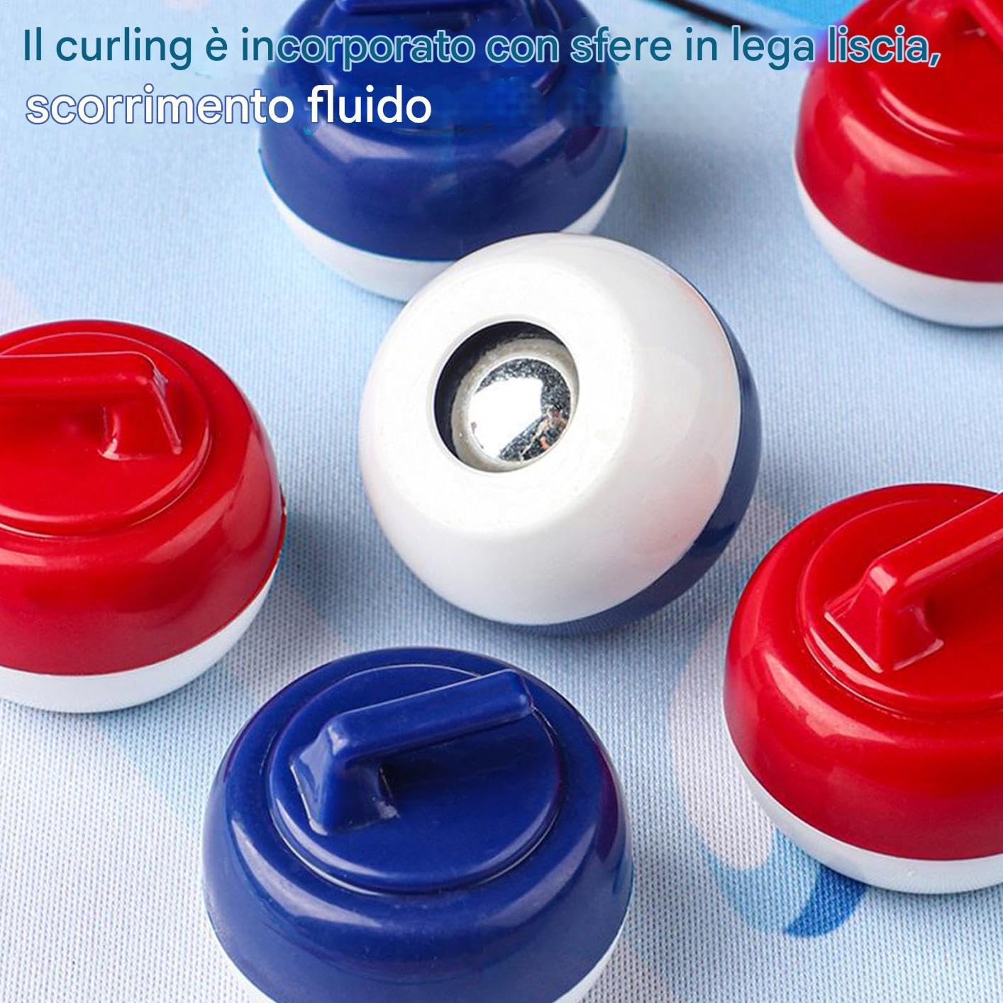 Curling Da Tavolo Divertente e Educativo Ripiegabile e Competitivo Regalo | Da Tavolo Per Riunioni Familiari Per Famiglie Bambini Ragazzi Adulti Appassionati Di Sport