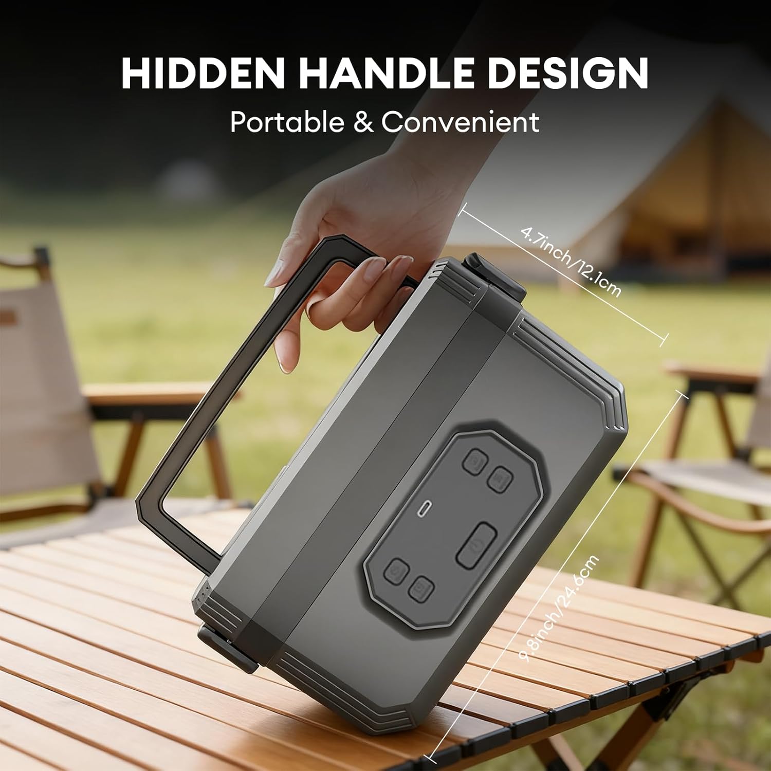 Electric Lunch Box for Adults – Rechargeable Cordless Heated Lunch Box, 1.2L Self-Heating Food Warmer for Office, Travel, Car & Outdoor Use - Image 6