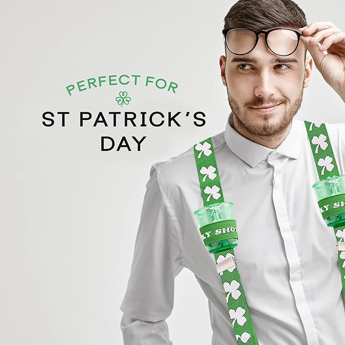 🍀 St. Patrick's Day Suspenders: Stand Out This March 17th!