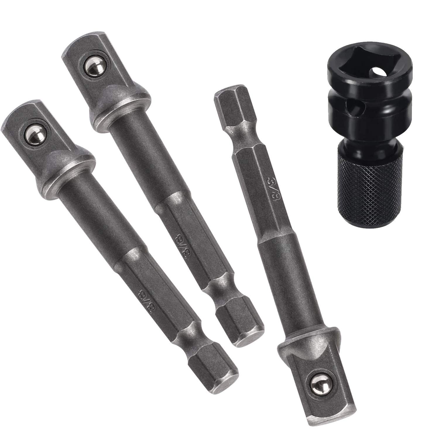 OIIKI - Juego de 12 puntas de destornillador de impacto cuadradas (10 mm, para vástago hexagonal de 1/4 de pulgada)