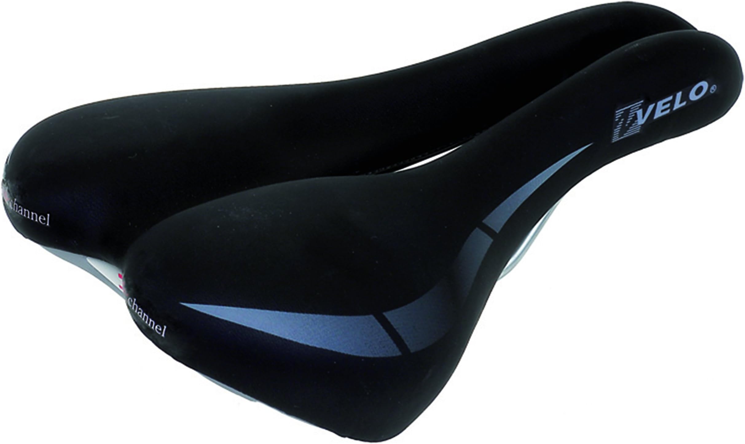Velo Wide Channel Saddle - Black