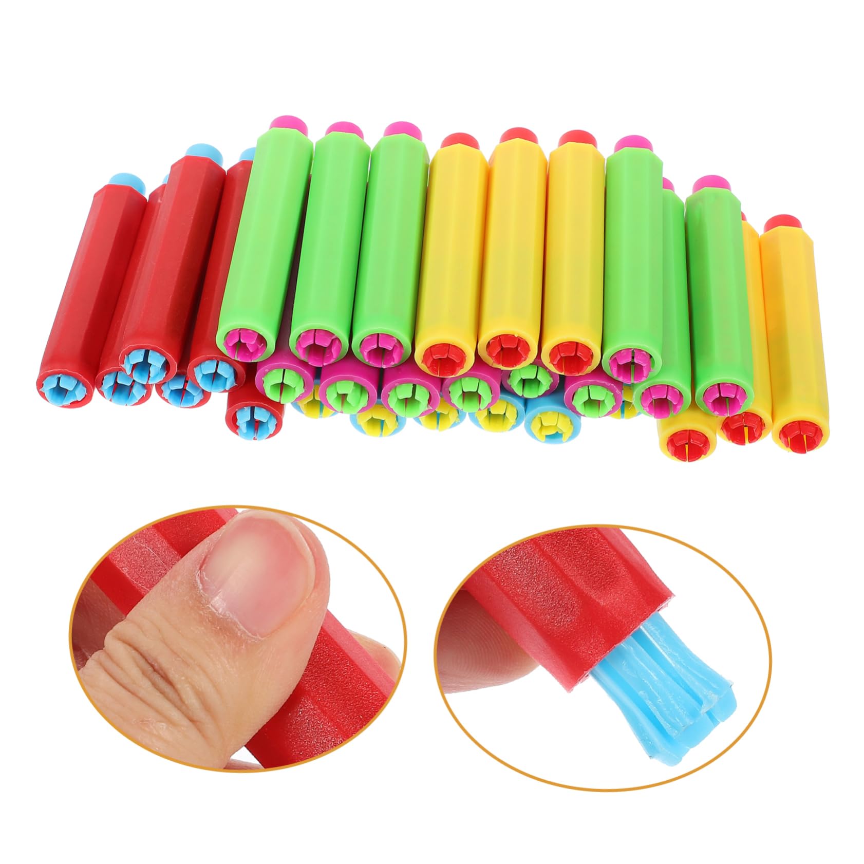 Toyvian 5 Set Regolabile Clip Per Gessetti Colorati Per Insegnanti E Ufficio Confezione Pratica E Facile Usare Per Scrittura Su Lavagna 30 Pezzi * 5