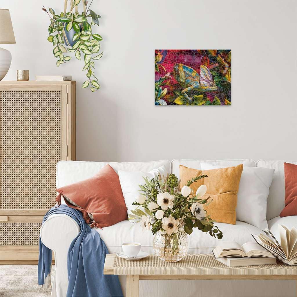 Ravensburger Colorful Animals - Chameleon - 500 Piece Jigsaw Puzzle | A Mesmerizing Blend of Patterns & Textures | Unique and Vibrant Challenge