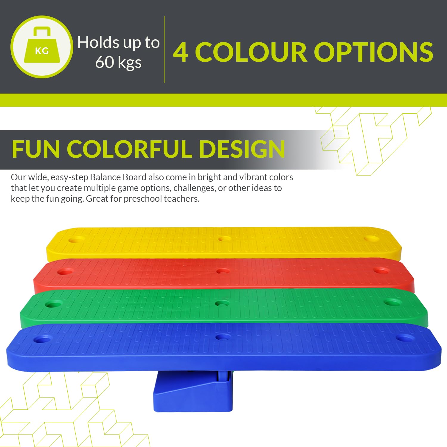 GISCO Kids Seesaw Balance Board β Plastic Swing Toy (Pack of 1) | Color - Blue | Fun Outdoor Play Equipment for Physical Activity & Coordination 2