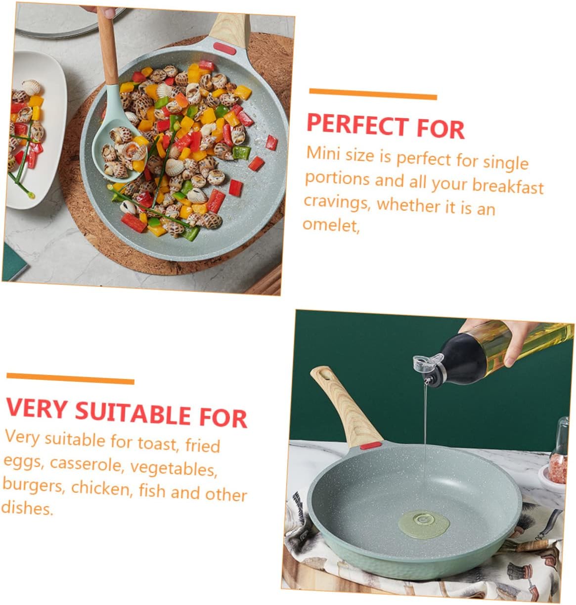 Non-stick Frying Pan Lid Maifan Stone Pan Pancake Omelet for Bbq Frying Cooking Supplies