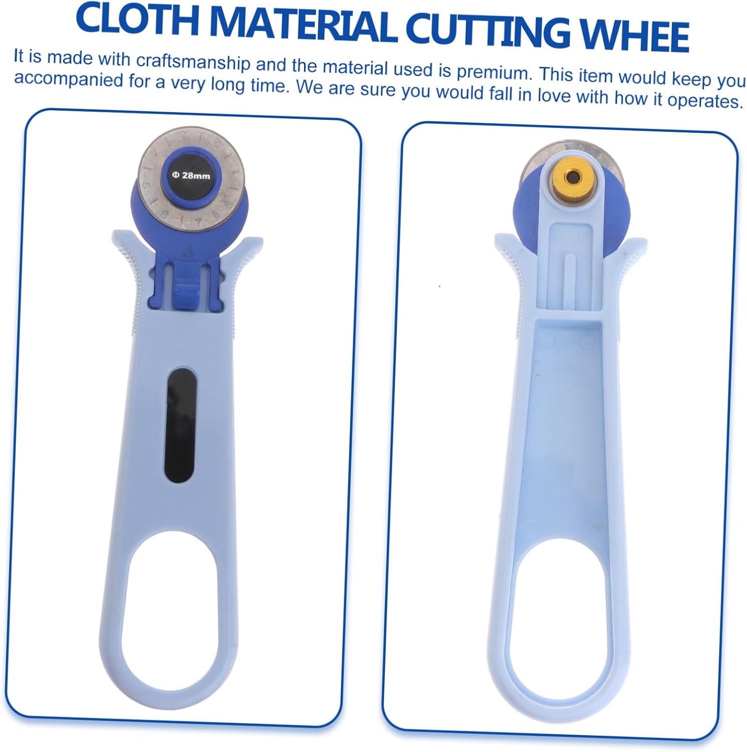 TEHAUX 1pc Cloth Cutter Rotary Wheel Tool for Tailoring Cutting Machine for Easy Clothing Alterations and Craft Projects