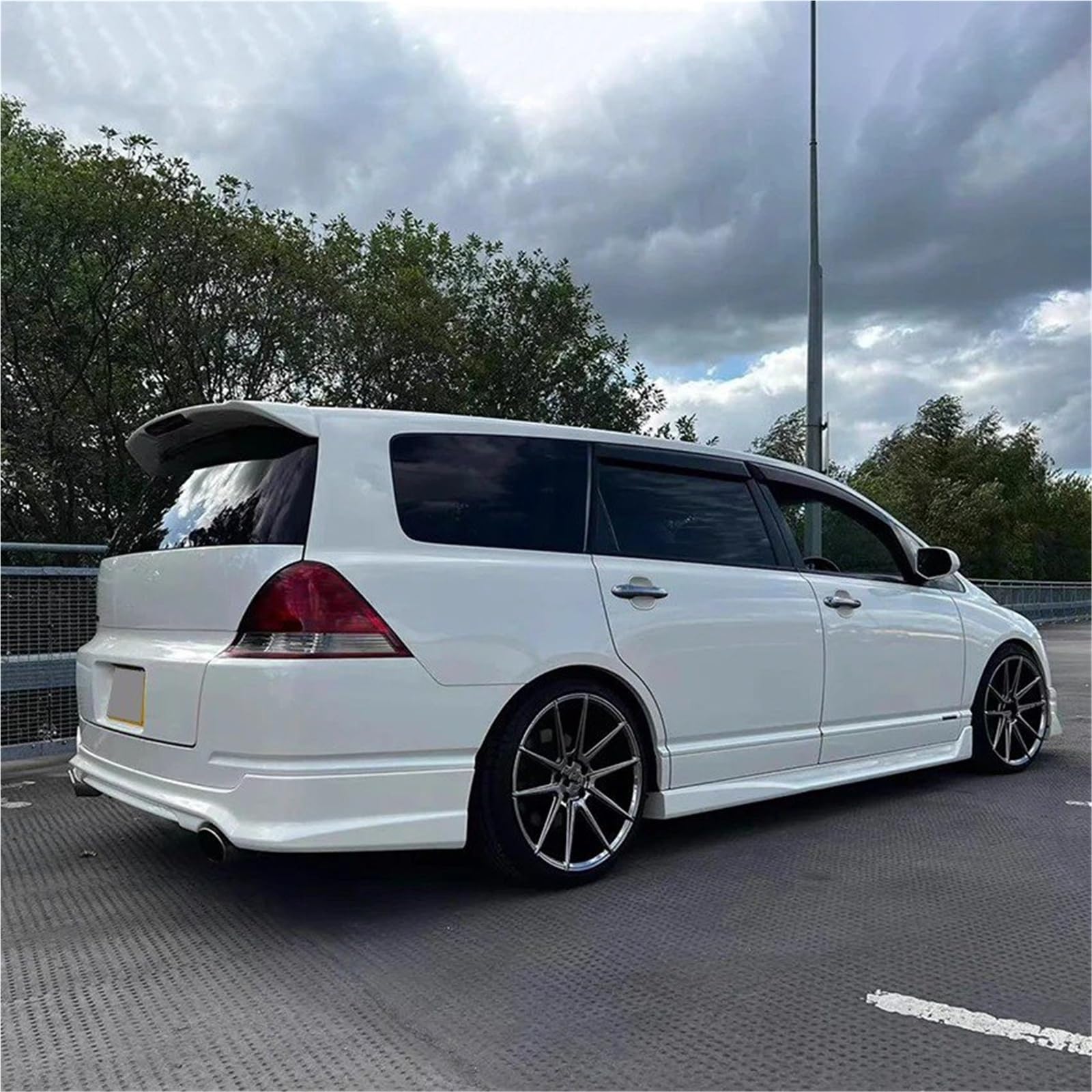 Dla Odyssey 2005-2008 Lotka Tylny Spoiler Bagażnika Skrzydło Na Klapie Akcesoria Dekoracyjne Spojler Tylny Trunk Wing(Carbon Fiber Pattern)