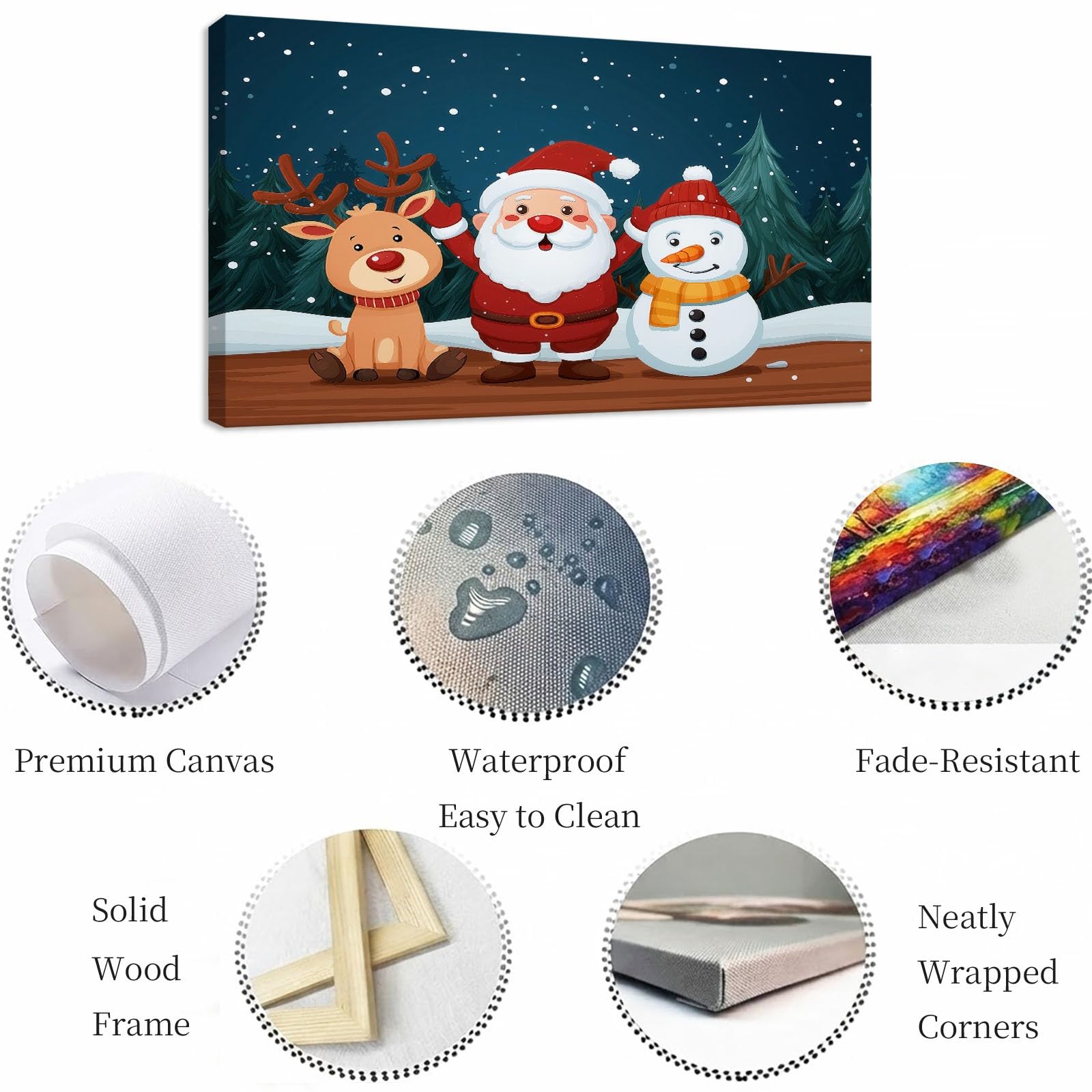 Générique Animazione Stile Natale Decorazione Parete Soggiorno Poster