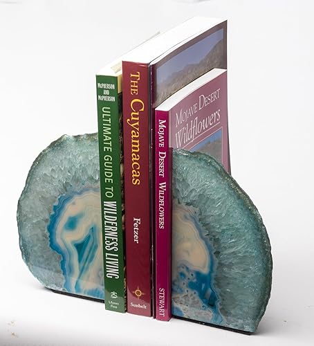 Miniatura 6 de DesertUSA Sujetalibros de ágata, sujetalibros de geoda pulida, sujetalibros de cristal, sujetalibros hechos de piedra, sujetalibros decorativos,