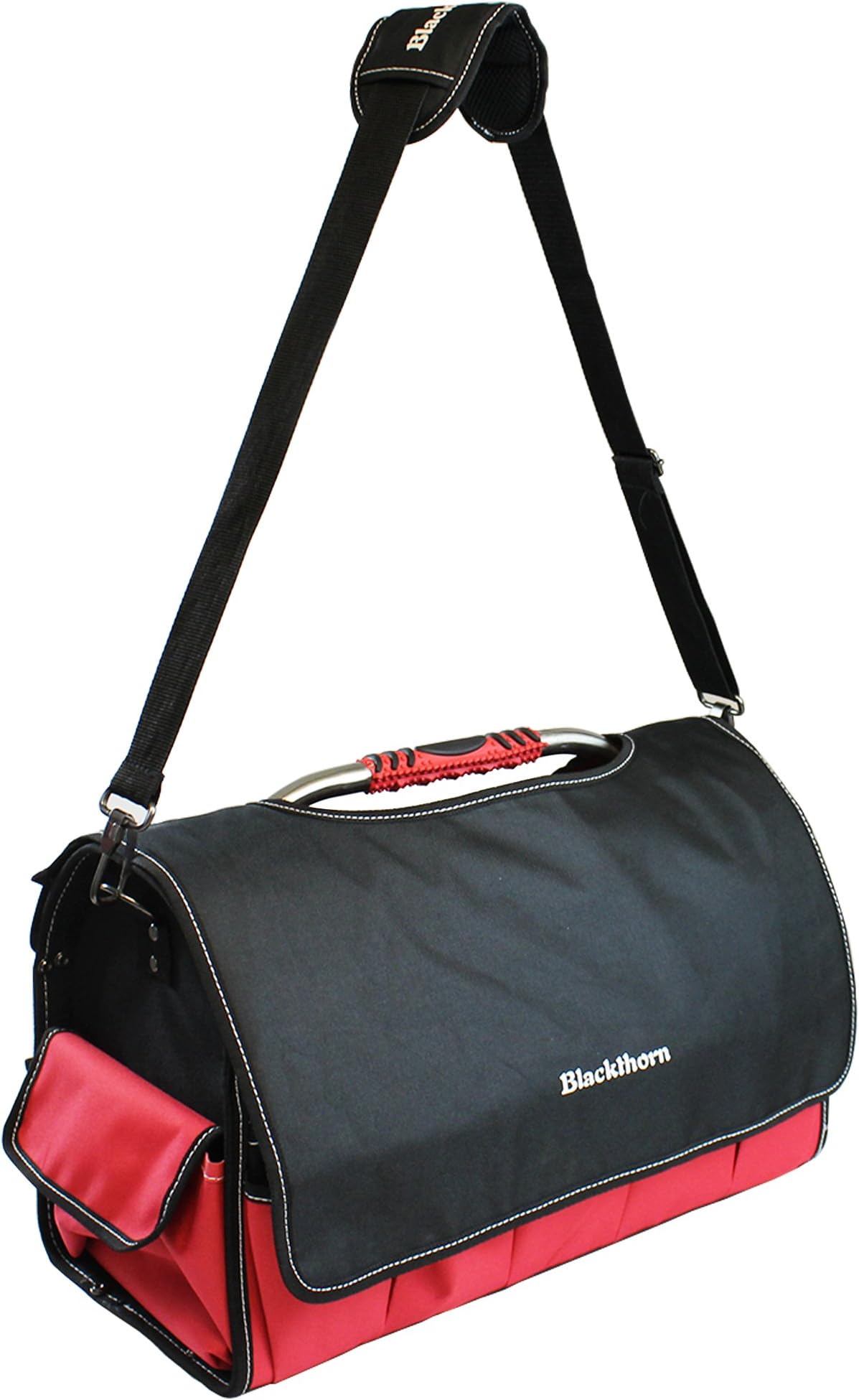 Blackthorn TuffTec Rigid Canvas Tool Bag - 19.25 Inch Heavy Duty w/Easy Access Wide Mouth Opening & Protective Cover
