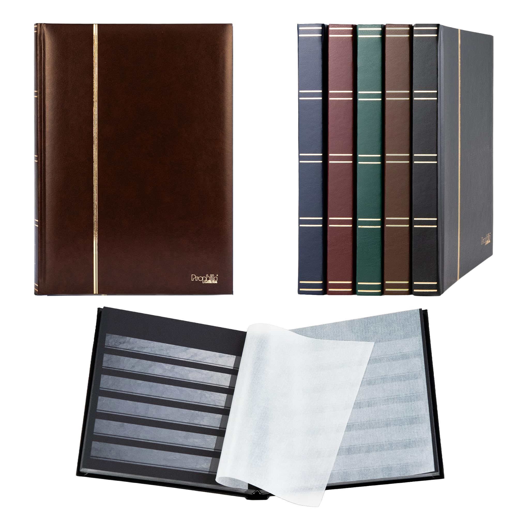 Prophila classificatori 32 pagina pagine nere, marrone colori