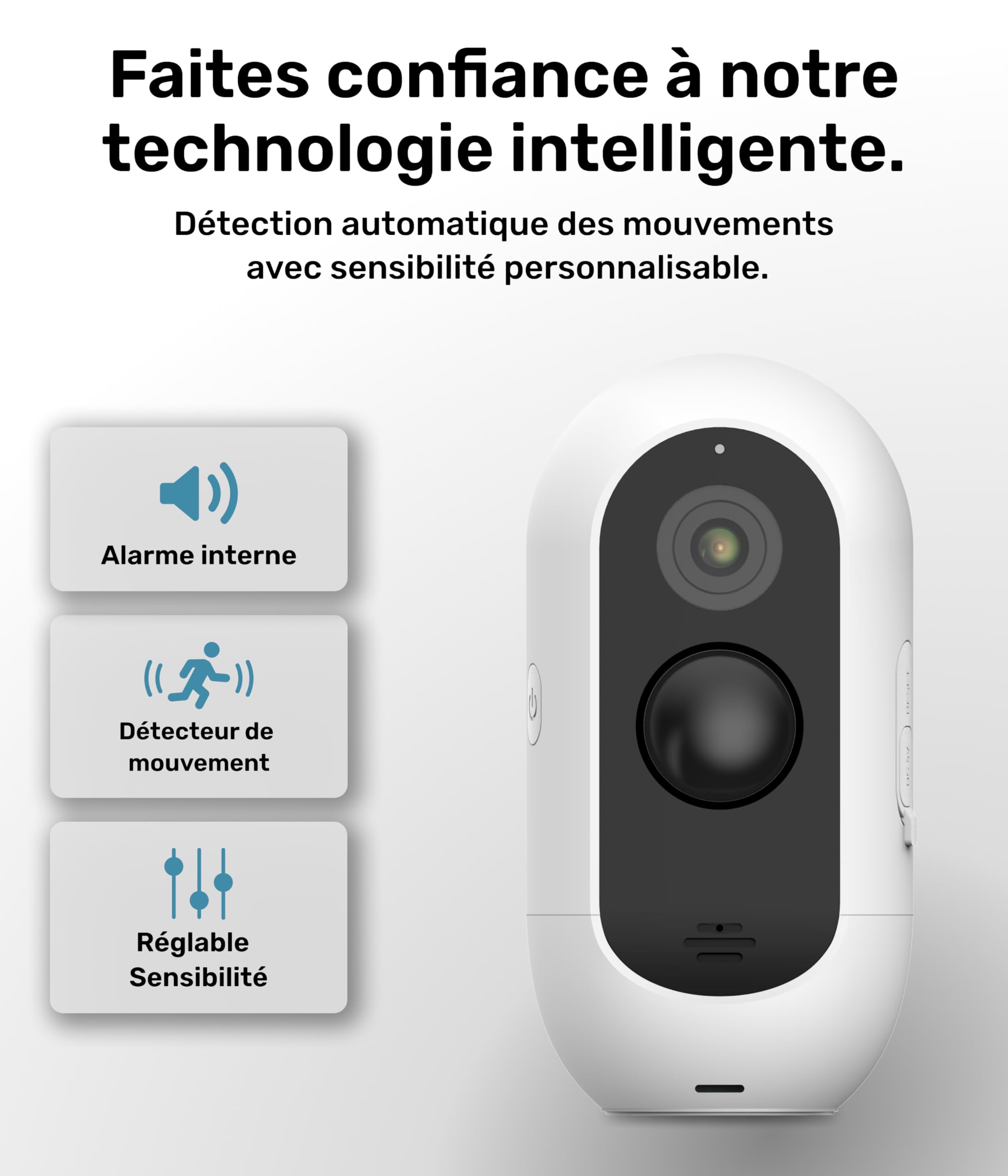 PetTec Caméra sans Fil pour Animaux de Compagnie Lot de 2 avec Application Détection de Mouvement Intérieur Extérieur