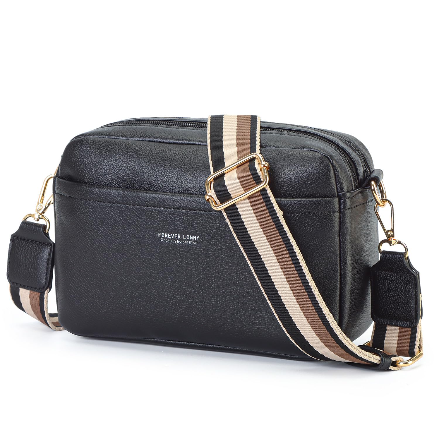 Small Crossbody Bags for Women, Vegan Leather Purse with Wide Adjustable Strap | Lightweight Shoulder Purse