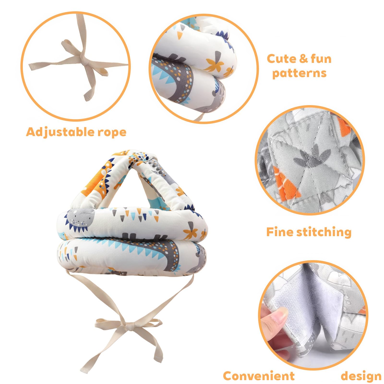 1 Pezzi Casco Neonato Anticaduta, Protezione Testa Con Design Arieggiato, Per Attività Quotidiane, Ottimo Per Prevenire Surchi
