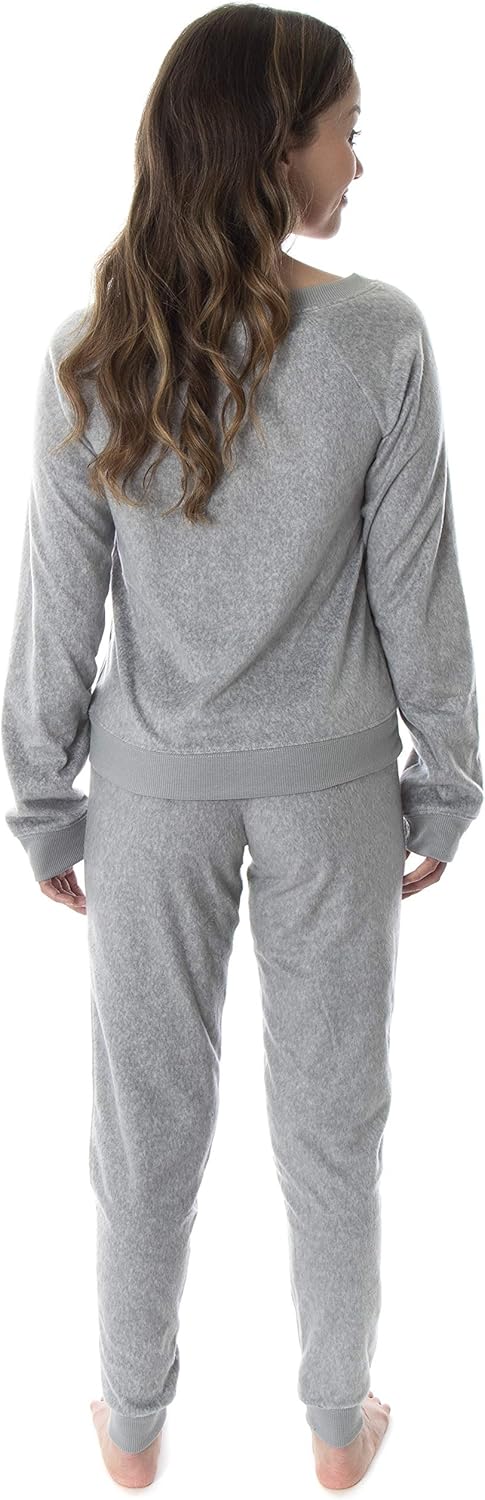 INTIMO Friends TV Show Logo Juniors' Comfy Long Sleeve Top And Pants 2 Piece Jogger Pajama Set - Image 6