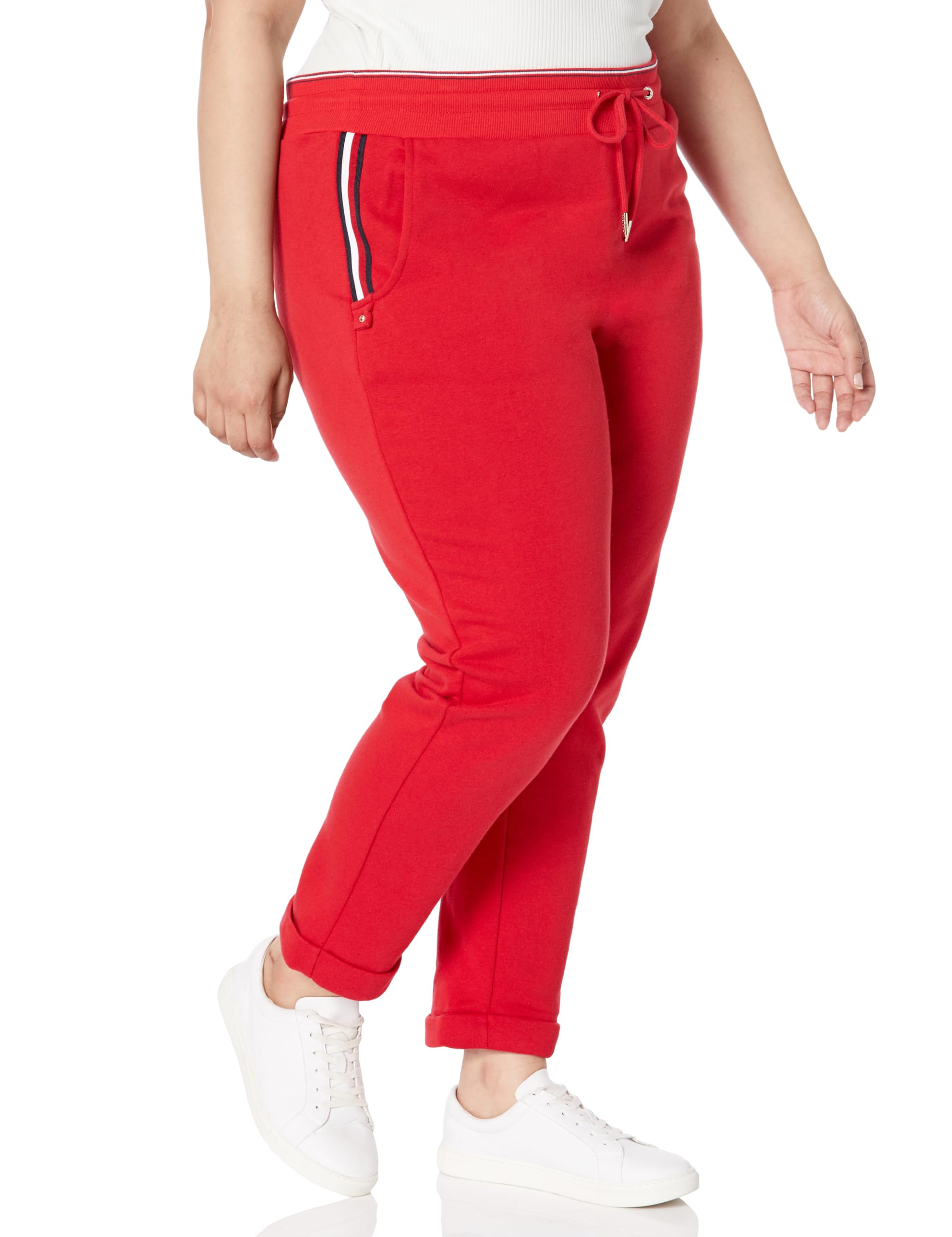 Tommy Hilfiger Women's W2xf0180-sca-2x Pants, Scarlet, 2X