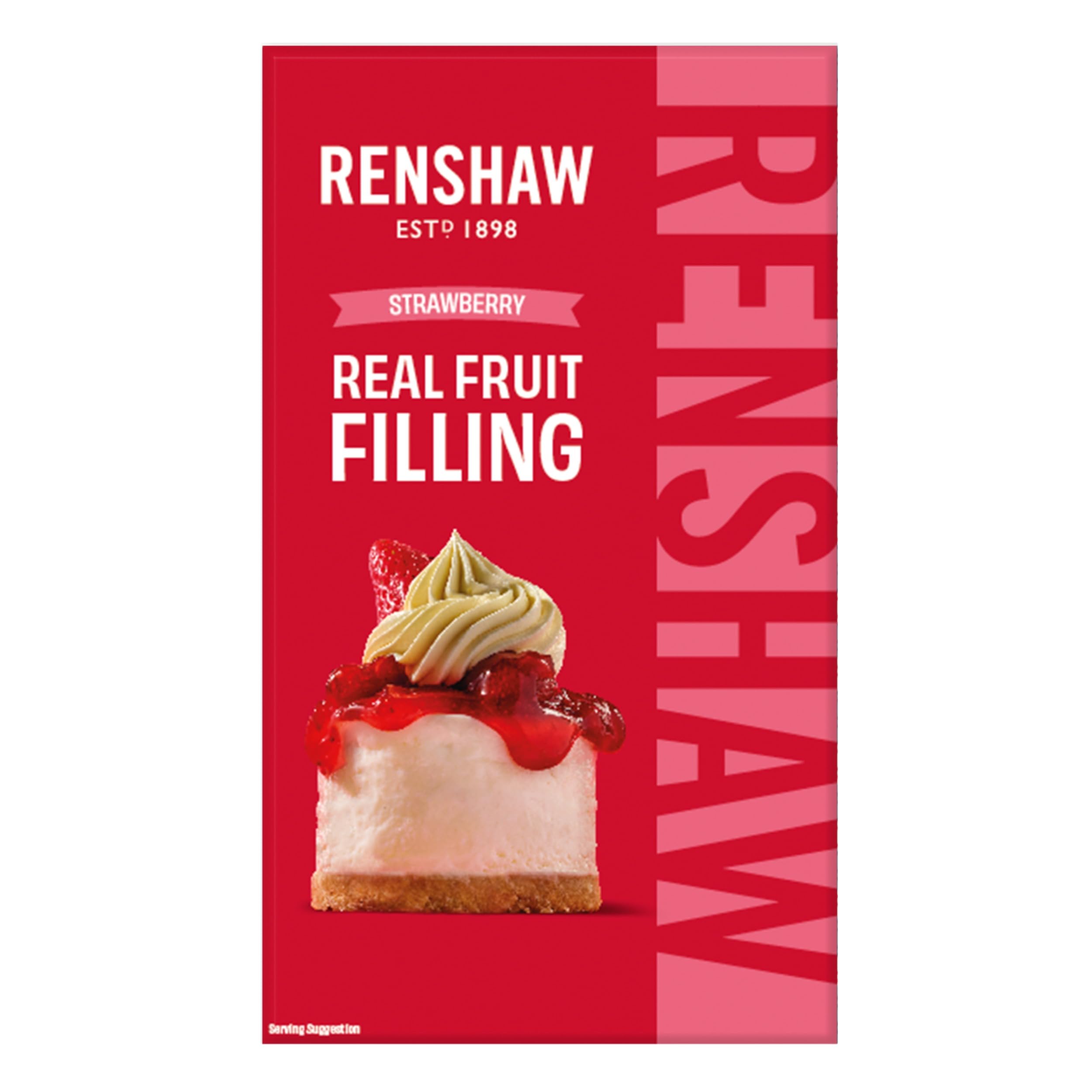 Renshaw Strawberry Fruit Filling, for Cakes & Desserts, 300 g (Pack of 1)