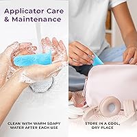 Vista 4 de Ecoblossom Herramienta aplicadora de copa menstrual, cómoda y fácil de colocar, higiénica y reutilizable, compatible con la mayoría de las copas