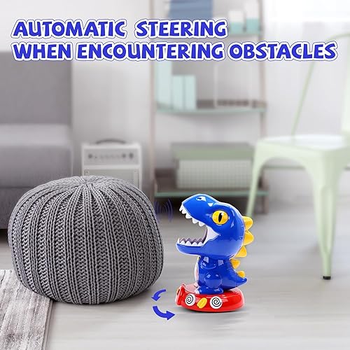 Miniatura 7 de EagleStone - Juguete de dinosaurio móvil para disparar, niebla, 2 pistolas de bomba de aire, puntuación automática, sonido, 48 pelotas de espuma,