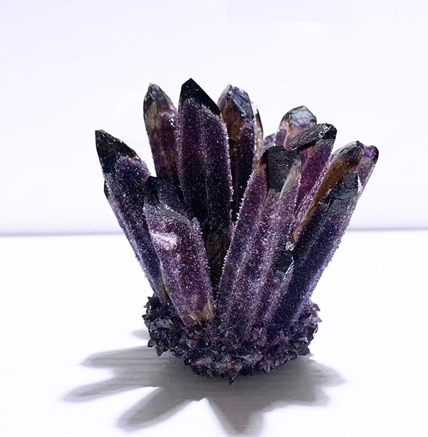 Amethyst Quartz Crystal Cluster Geode Druzy Stone Home Decoration Gemstone Home Decoration Gifts for Women Men,500~600g