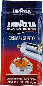 Crema E Gusto Dark Roast Ground Coffee, 8.8 Ounce - 3 per case