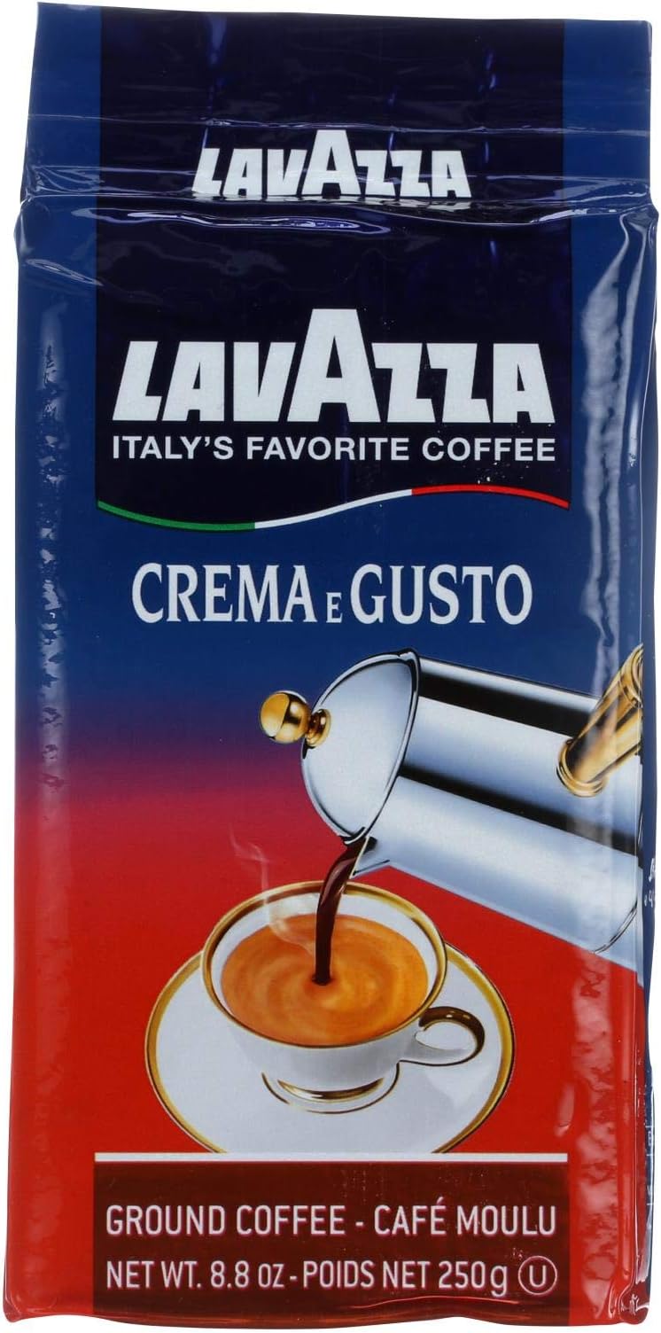 Crema E Gusto Dark Roast Ground Coffee, 8.8 Ounce - 3 per case