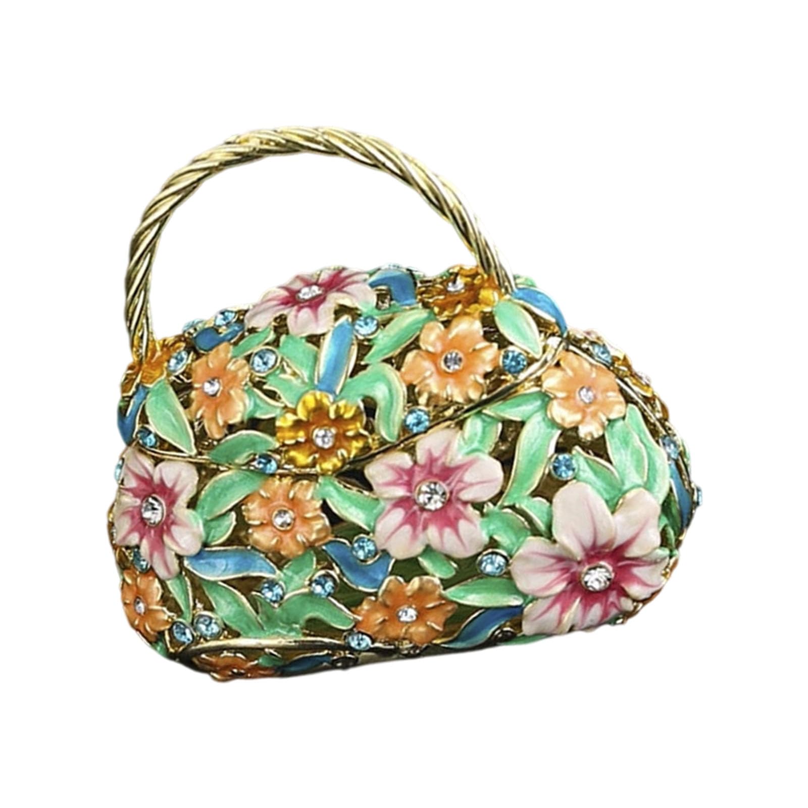 Boîte de rangement en métal pour bijoux bagues boucles d'oreilles