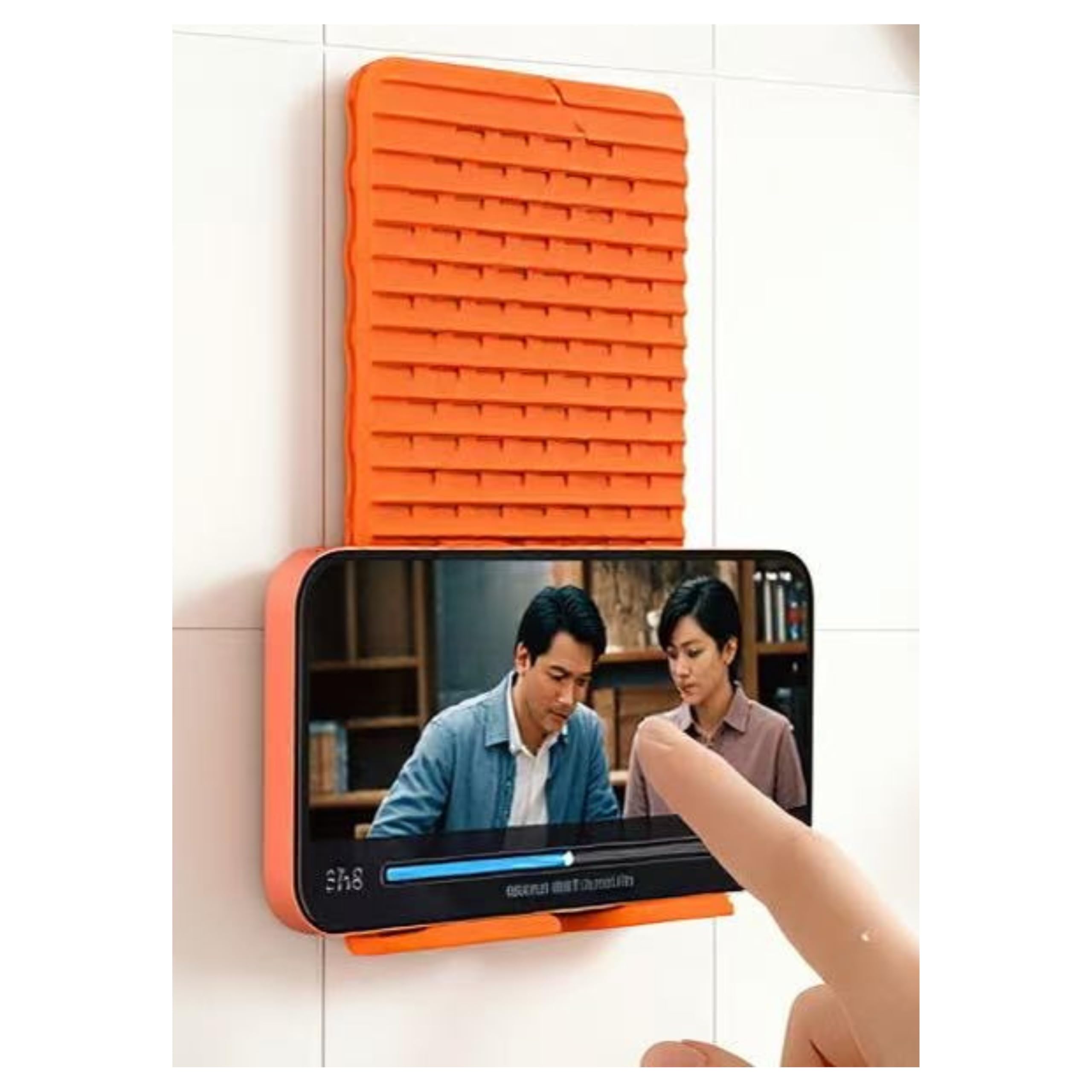 Support de téléphone orange antidérapant pour smartphone qui glisse