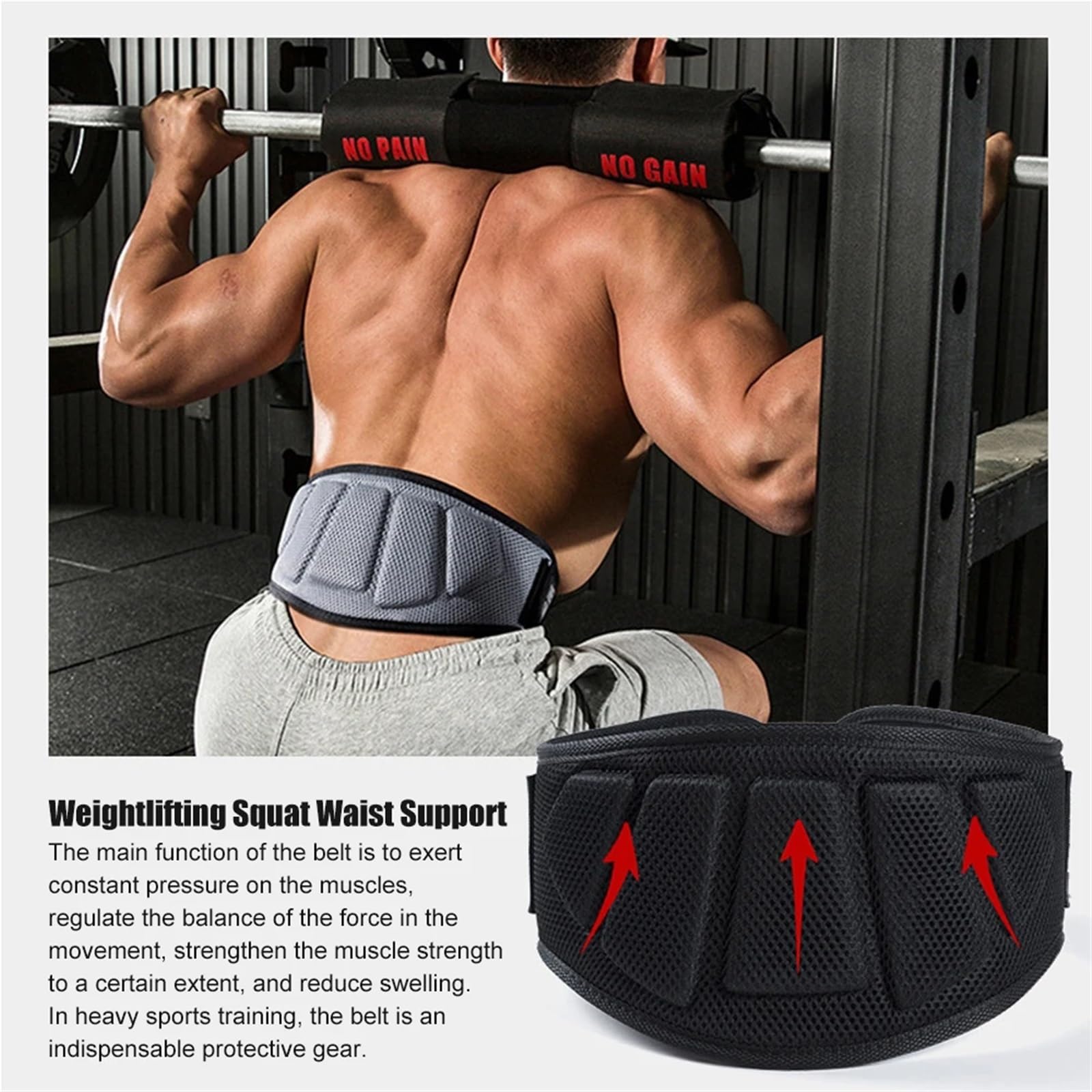 Cinturon Halterofilia Cinturones de levantamiento pesas for hombres y mujeres Cinturón entrenamiento soporte for la espalda baja el núcleo for fitness para el Gimnasio