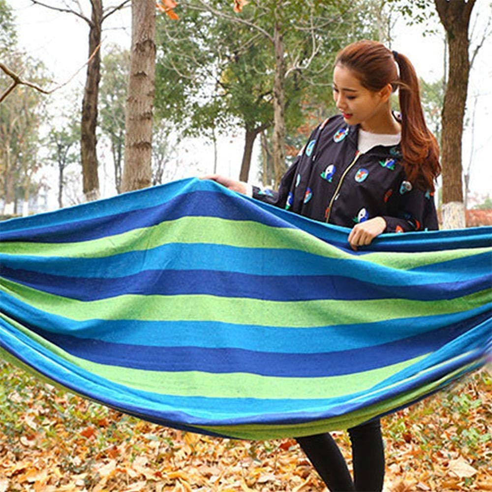 Amaca In Cotone Portatile Per Esterno - 190x80 Cm, Capacità 150 Kg | Per Giardino, Spiaggia, Campeggio - Foto 7