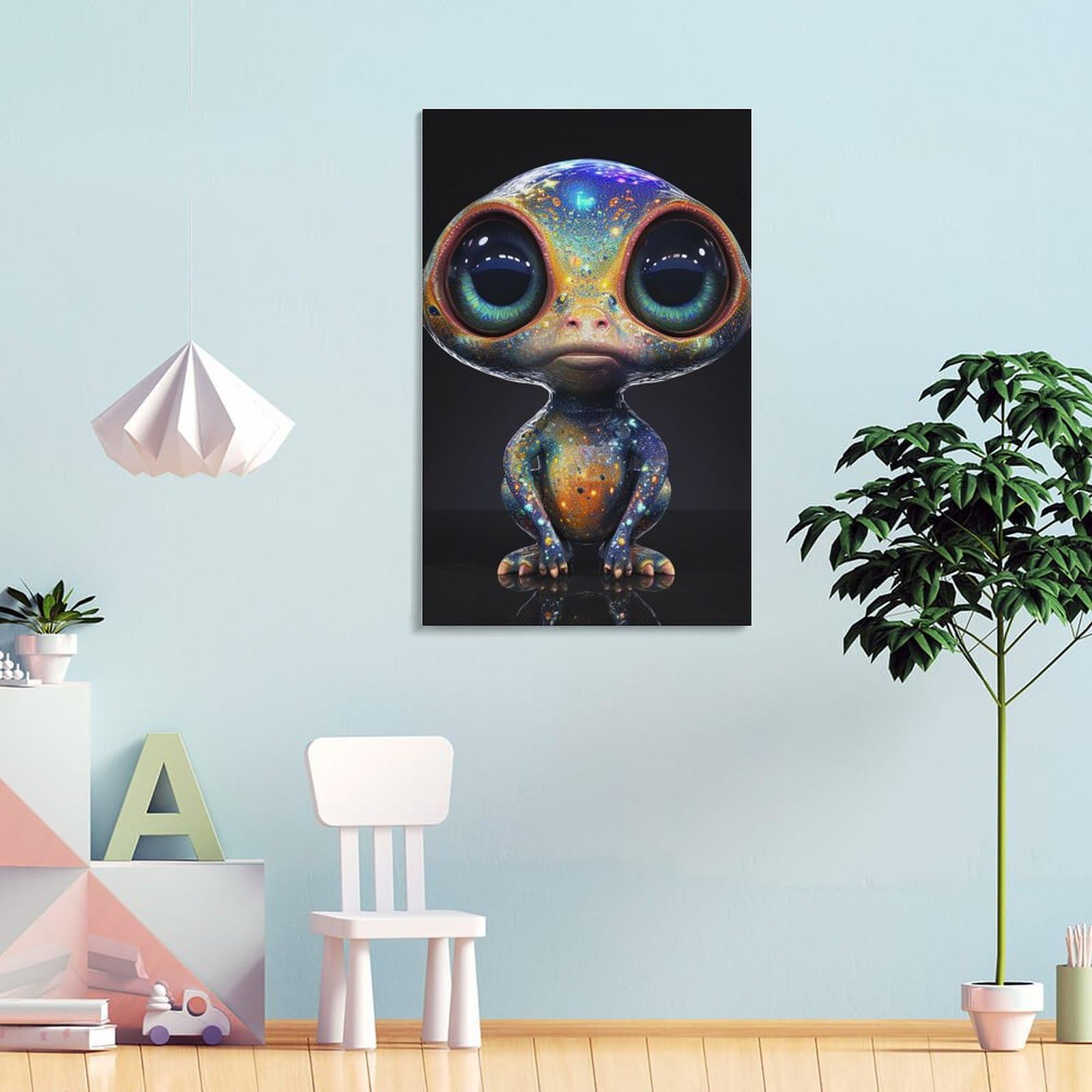 YTPONBCSTUG Cuadro Lienzo Pintura Cartel Alien Impresión De Imagen Cuadros Decorativos Sala De Estar Cuarto De Baño Comedor Decoración De Pared