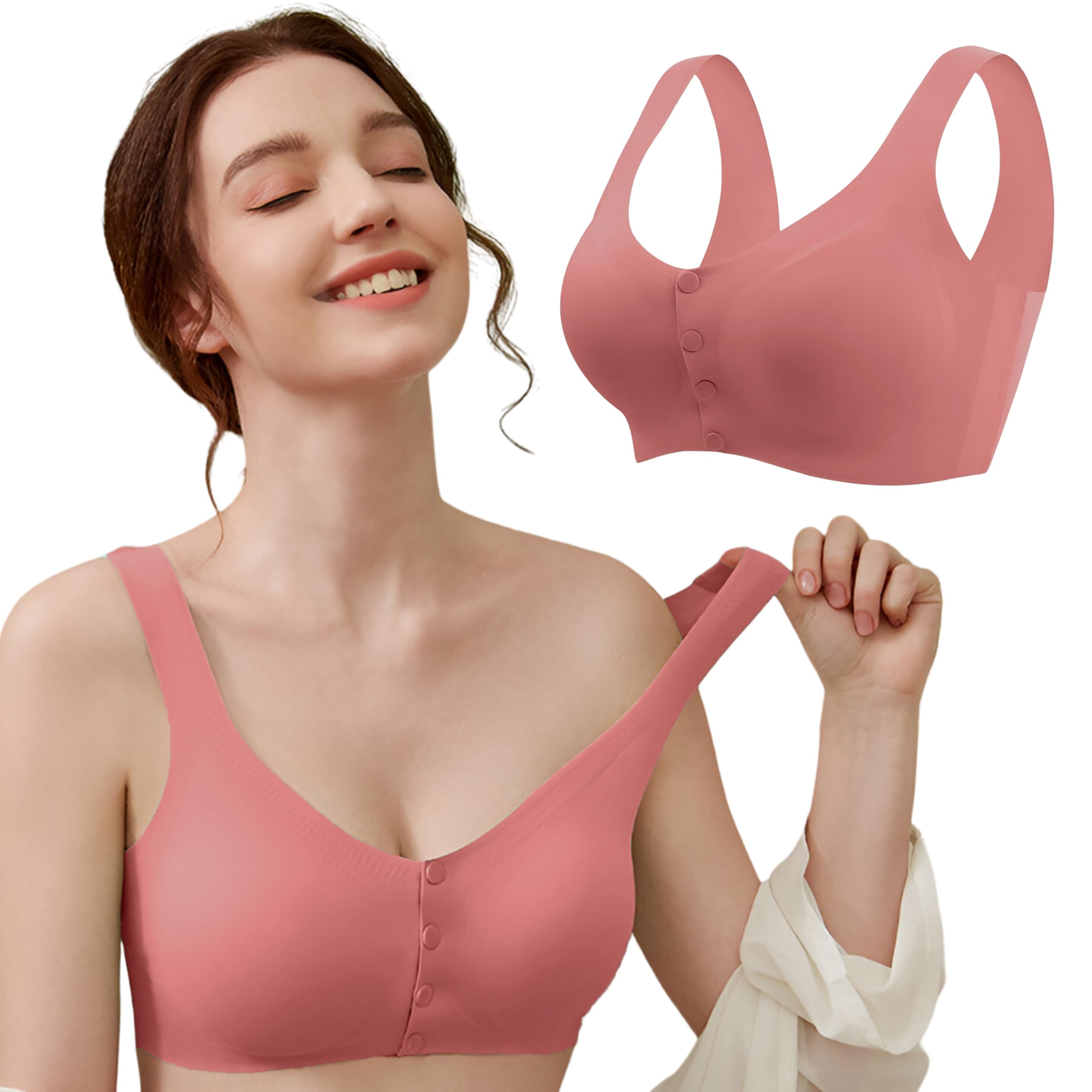 Maternity Bra - Exeptional Quality Material Baby Feeding Bra, Stylish Nursing Bra for Mother Perfect Maternity Bras for Women Nursing and Maternity Bras for Baby Feeding-(BE2547-V)-image-45