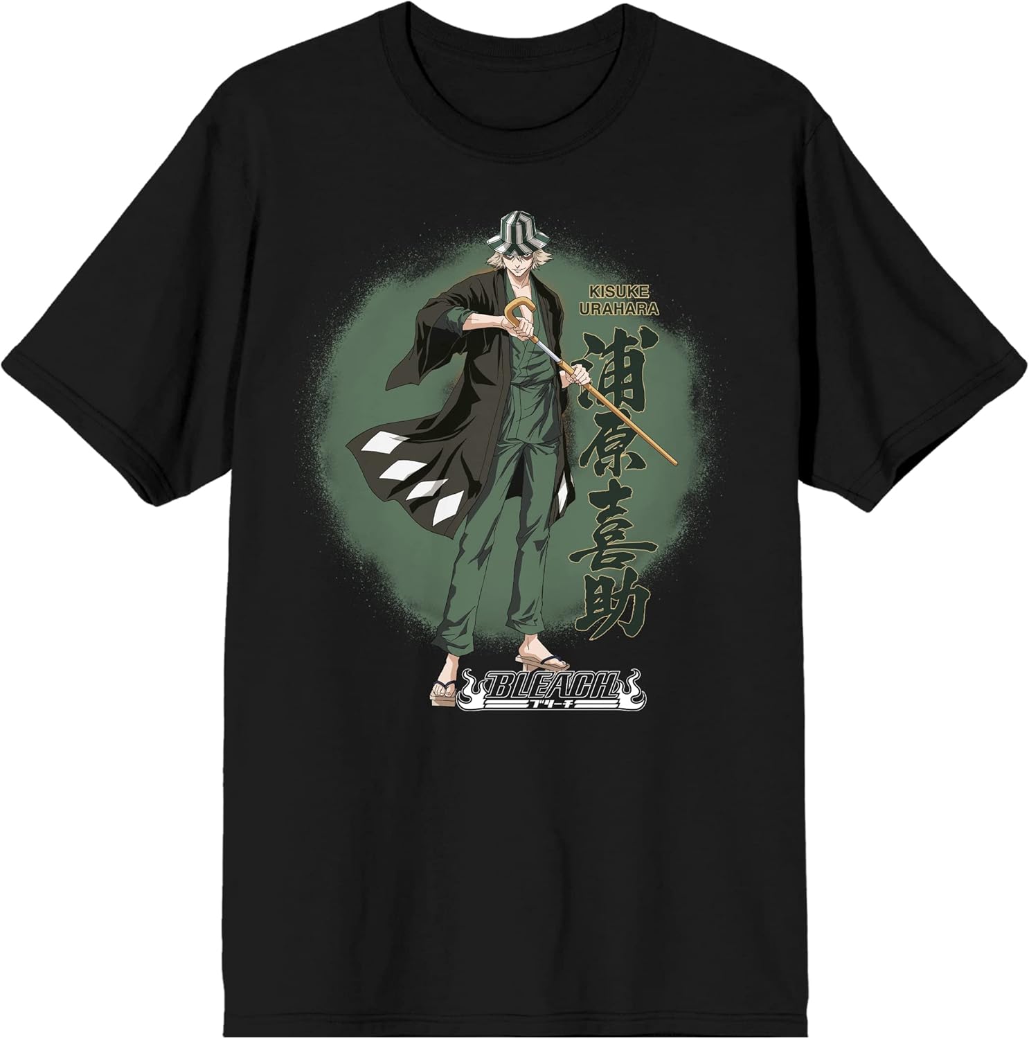 Bioworld Bleach Kisuke Urahara Men's Black T-Shirt
