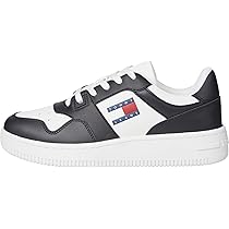 Tommy Jeans Tjw Retro Basket Ess En0En02505, Sneaker, Donna, Nero (Black), 36 EU