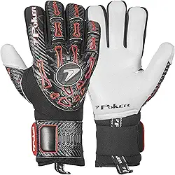 Luva de Goleiro Poker Profissional Hug Flex 4 Cor:Preto;Tamanho:8
