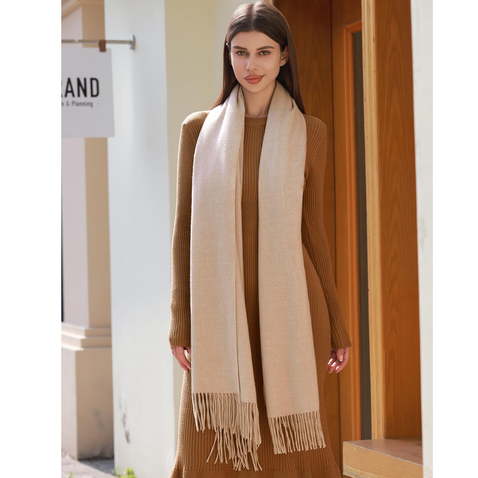 RIIQIICHY Echarpe Femme Pashmina Chale Etole Mariage Hiver Chaud Longues Grosse Echarpes et Foulards