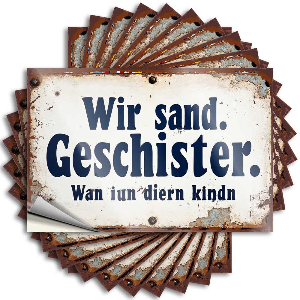 Decals Western Bathroom Bathroom Gifts Waterproof - Rustic German Sign: 'we Send Cleaned When Your Children' Window Self Adhesive Decal for Inside Use(12X18CM)