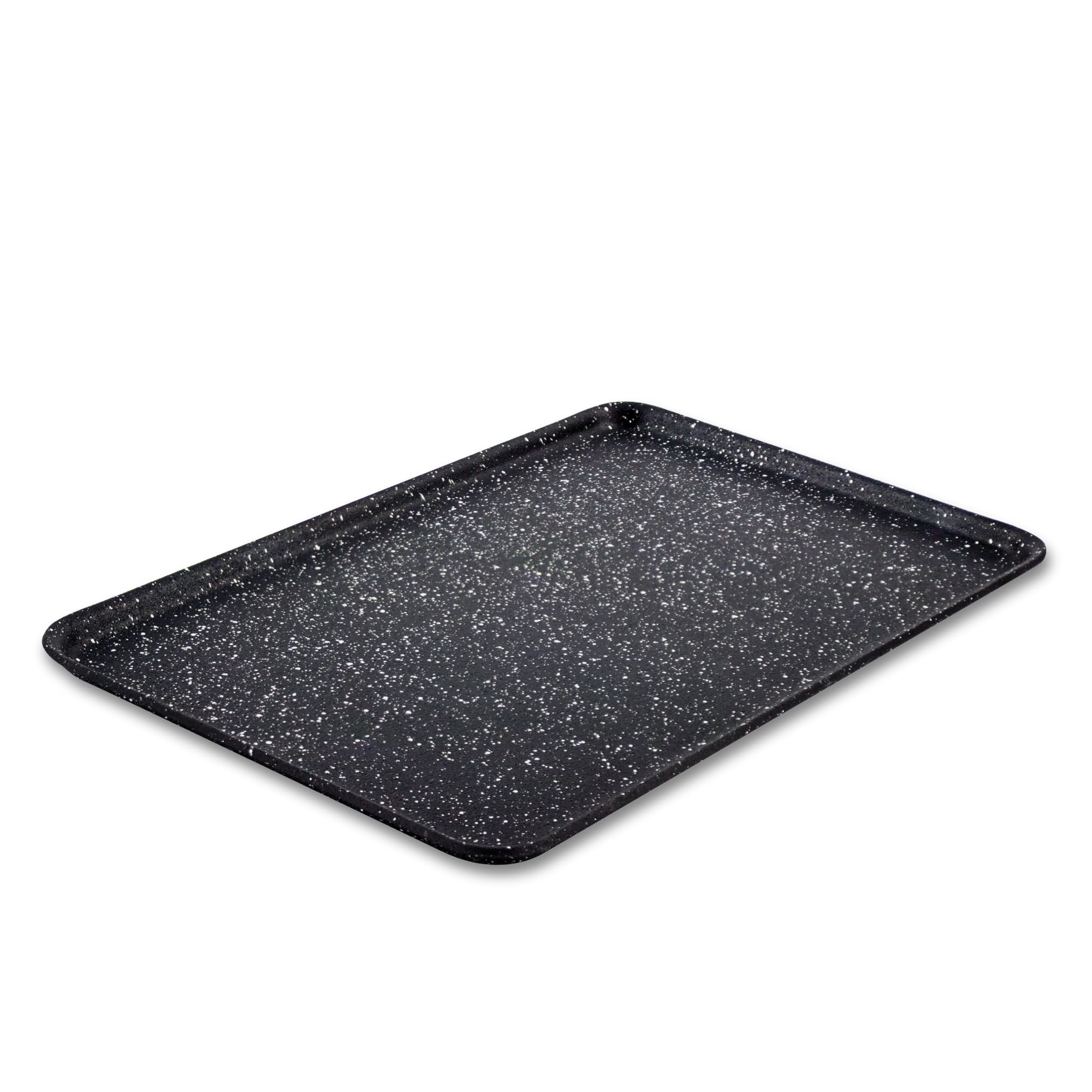 Scoville NEVERSTICK 31cm Baking Tray, Small Non Stick Oven Tray, 31cm x 20cm, Perfect for Smaller Portions, Easy to Clean, Oven Safe to 260°C, Dishwasher Safe, PFOA Free, Toughened Aluminium, Black