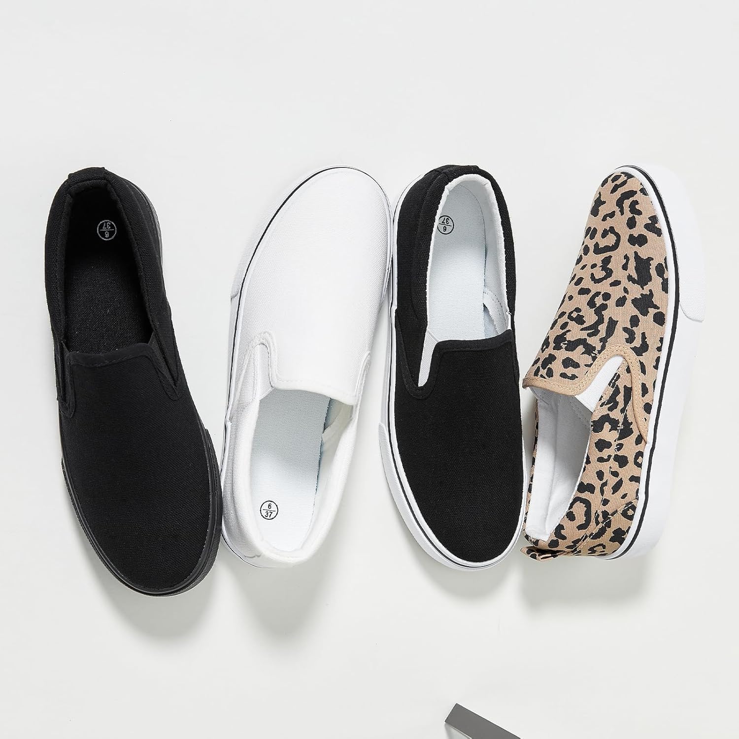 Women's Slip on Shoes Canvas Sneakers Loafers Non Slip Shoes Low Top Casual Shoes - Image 7