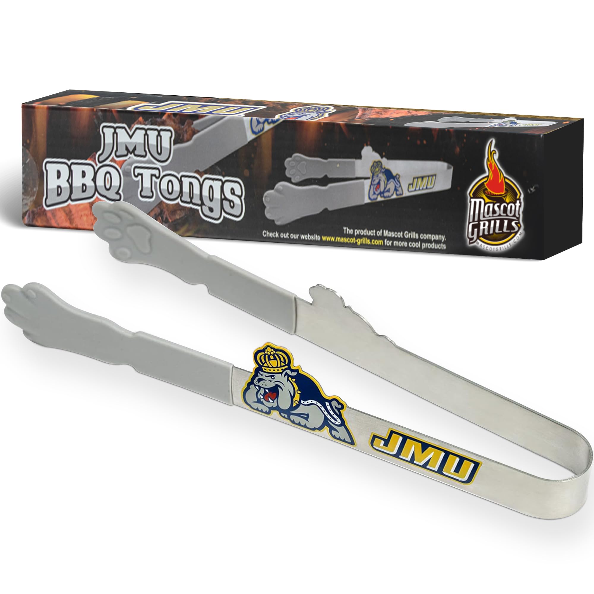 Collegiate Tongs - Rust Resistant Kitchen & BBQ Grilling Tongs - Ideal Gift for Tailgaters, Campers and Outdoor Cooking