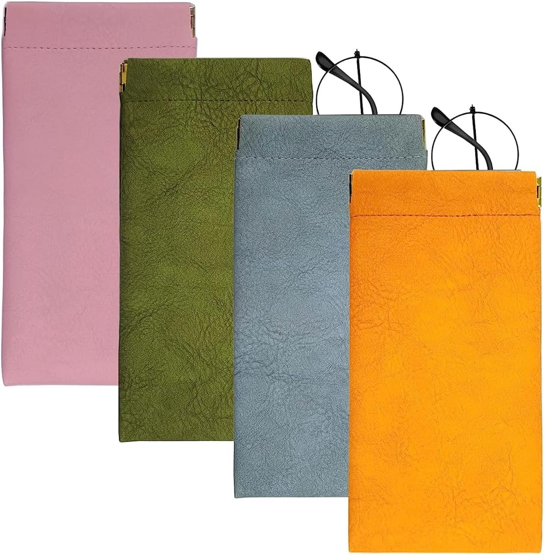 Specs Case PU Sunglasses Case Pouch for Women Girls, Multi-purpose Lipstick Coin Purse Storage Bag, Eyeglass Case Pouches for Jewellery, Eyewear