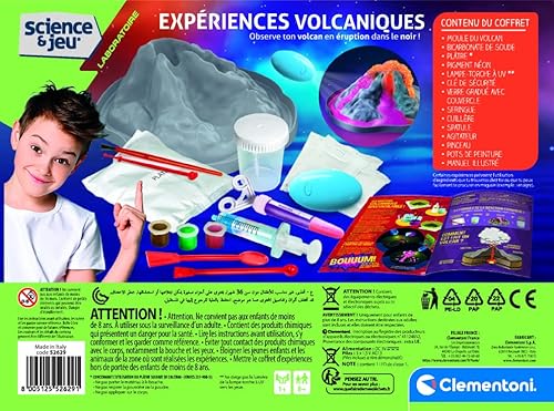 Kit science et jeu : Expériences volcaniques Clementoni Jeux - vue 6